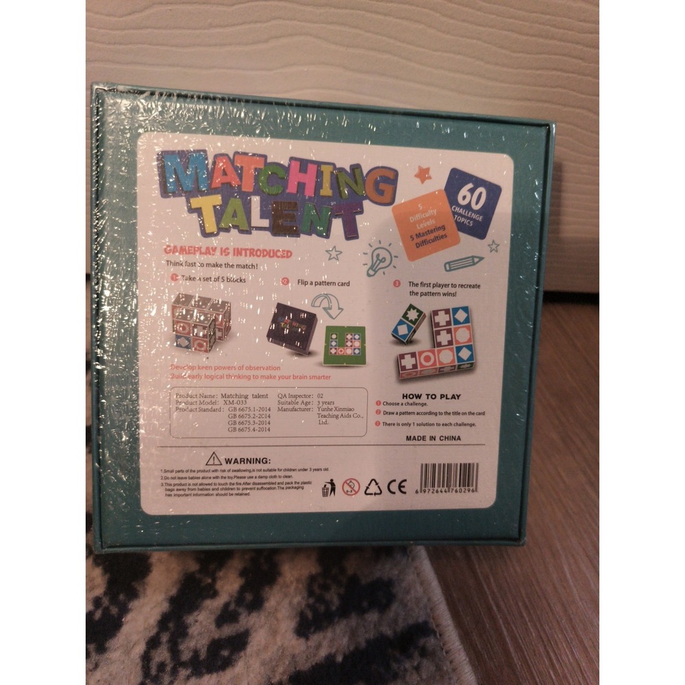 New Matching Talent Preschool Puzzle Game  Educational Thinking Skill toy Sealed - Picture 6 of 8
